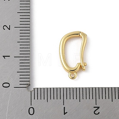 Brass Twister Clasps KK-L245-38G-1