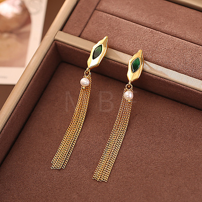 Brass & Cubic Zirconia Stud Earrings WGEC3A8-03-1