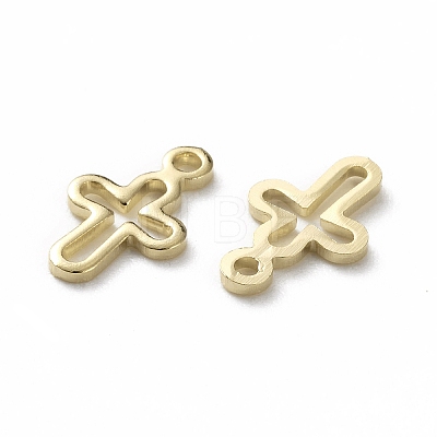 Brass Tiny Cross Charms KK-L205-10-1