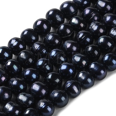 Natural Cultured Freshwater Pearl Beads Strands PEAR-E018-22-1