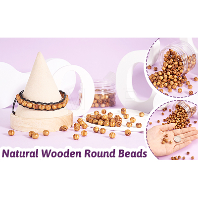 Natural Wood Beads WOOD-TA0001-01-LF-1