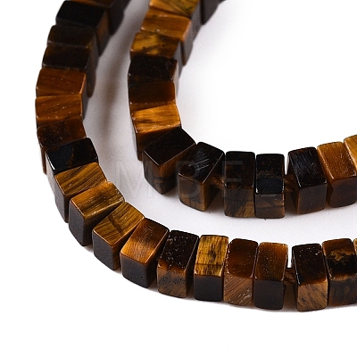 Natural Tiger Eye Beads Strands G-N342-73-1