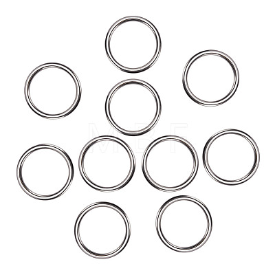 16Pcs 304 Stainless Steel Linking Rings STAS-AR0002-65A-P-1