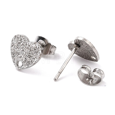 304 Stainless Steel Stud Earring Findings STAS-I183-02A-P-1