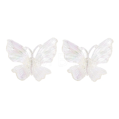 Transparent Plastic Pendants KY-N025-44A-1