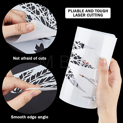 PET Hollow Out Drawing Painting Stencils DIY-WH0028-46-1
