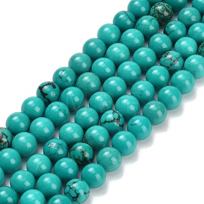 Natural Howlite Beads Strands G-Z149-A01-6mm-1