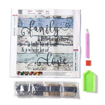 5D DIY Diamond Painting Family Theme Canvas Kits DIY-C004-29-1