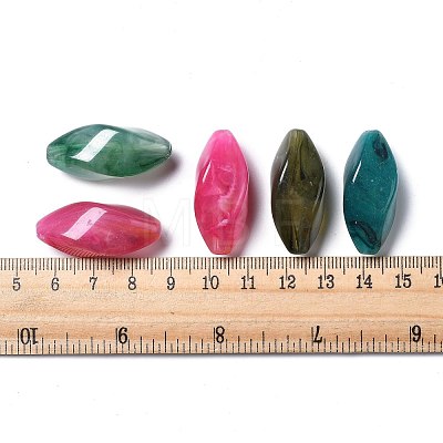 Acrylic Imitation Gemstone Beads PGB275Y-1