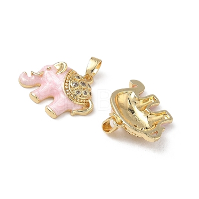 Brass Micro Pave Cubic Zirconia Pendants KK-F924-20B-G03-1