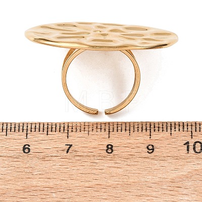 304 Stainless Steel Cuff Open Rings for Women RJEW-C162-01B-G-1