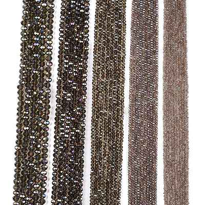 Electroplate Glass Beads Strands EGLA-A044-T8mm-B16-1