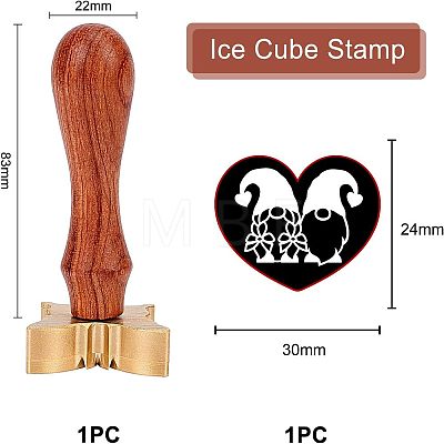 Olycraft 1Pc Brass Stamp Head DIY-OC0008-33B-1