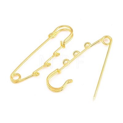 Iron Safety Pins Brooch Findings IFIN-Z005-02G-02-1