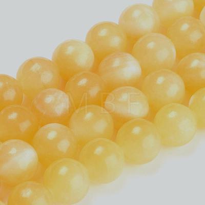 Natural Topaz Jade Beads Strands G-E266-11A-10mm-1