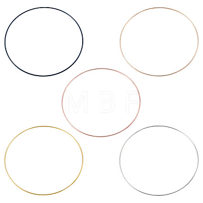 5Pcs 5 Colors Iron Rings FIND-TA0011-05-1