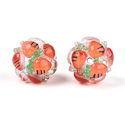Fruit Round Resin Beads RESI-T059-03H-1