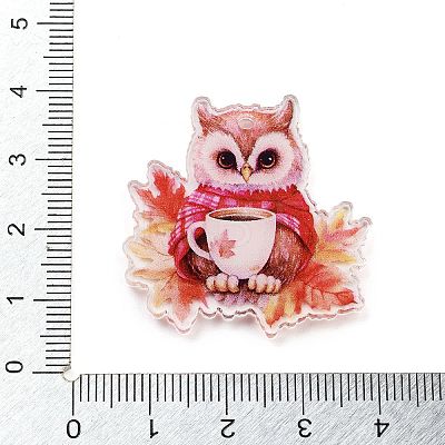 Halloween Printed Acrylic Pendants MACR-M048-05C-1