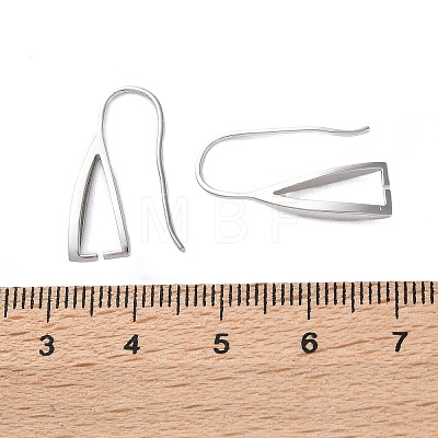 Rhomdium Plated 925 Sterling Silver Earring Hooks STER-NH0001-71B-P-1