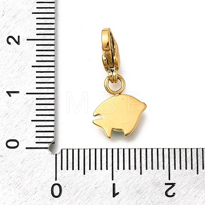 Fish 304 Stainless Steel Enamel Pendant Decorations STAS-R159-48G-04-1