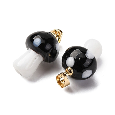 Handmade Lampwork Pendants LAMP-S069-08G-06-1