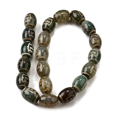 Tibetan Style dZi Beads Strands G-S389-A05-1