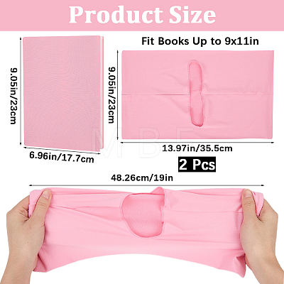 Elastic Fabric Book Covers AJEW-WH20014-08B-04-1