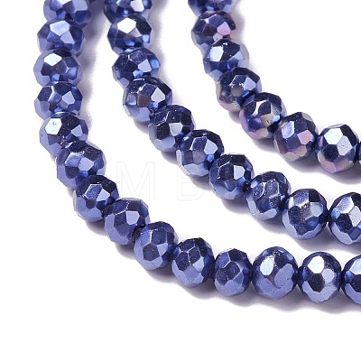 Opaque Glass Beads Strands GLAA-H022-02D-1