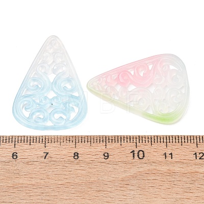 Dyed Natural Quartz Carved Pendants GG-CBA0022-03-1