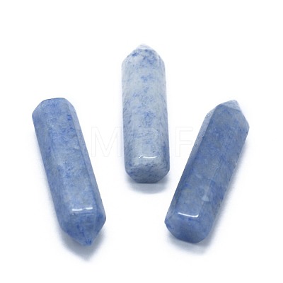 Dyed & Heated Natural Blue Aventurine Pointed Beads G-G795-02-02B-1