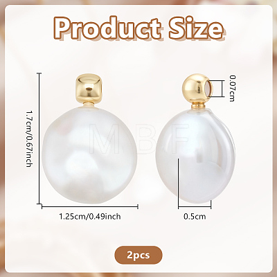 Natural Freshwater Pearl Pendants PEAR-WH0011-002A-G-1