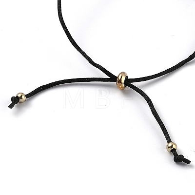 Adjustable Polyester Cord Slider Bracelets BJEW-H540-A01-G-1