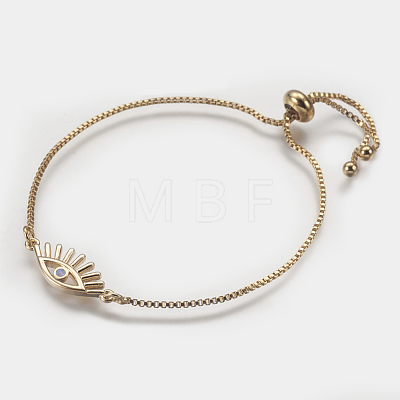 Adjustable Brass Bolo Bracelets BJEW-I240-06G-1