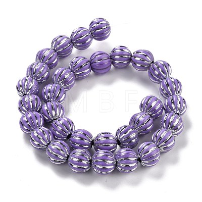 Grooved Resin Beads Strands RESI-M023-01C-1