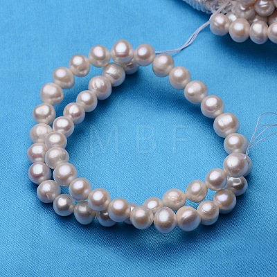 Potato Natural Cultured Freshwater Pearl Beads Strands PEAR-E007-9-10mm-AA-01-1