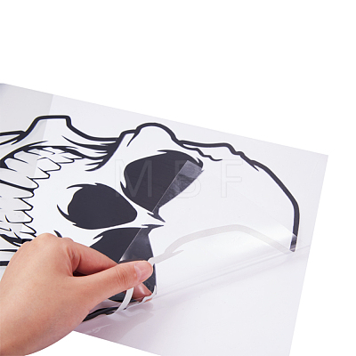 Waterproof Reflective Skull Head Car Sticker PH-DIY-G005-61-1