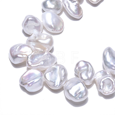 Natural Baroque Style Keshi Pearl Beads Strands PEAR-S020-R06-1