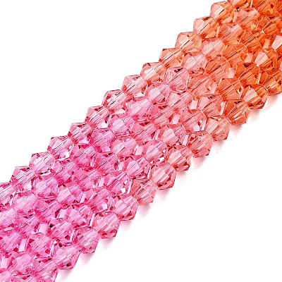 Baking Painted Glass Bead Strands DGLA-A039-T6mm-A04-1