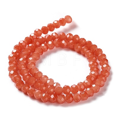 Baking Painted Imitation Jade Glass Bead Strands DGLA-A034-J8MM-A12-1