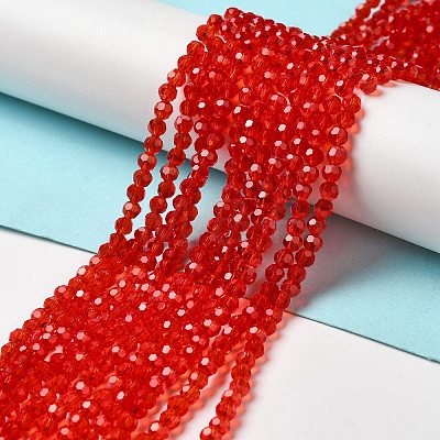 Transparent Glass Beads Strands EGLA-A035-T4mm-D01-1