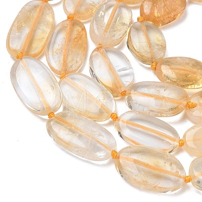 Heated Natural Citrine Beads Strands G-L650-E01-01-1