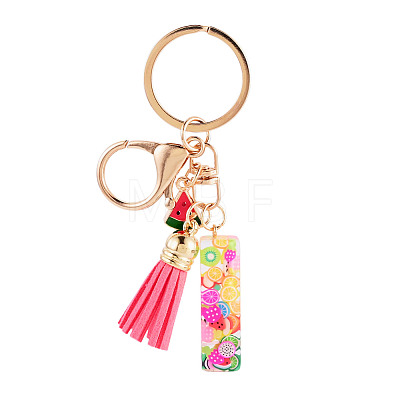 Fruit Series Letter Resin Keychains KEYC-TAC0033-02I-1