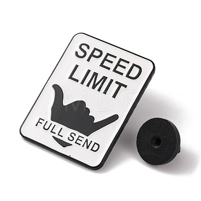 Speed Limit Alloy Enamel Pins JEWB-A024-05-1