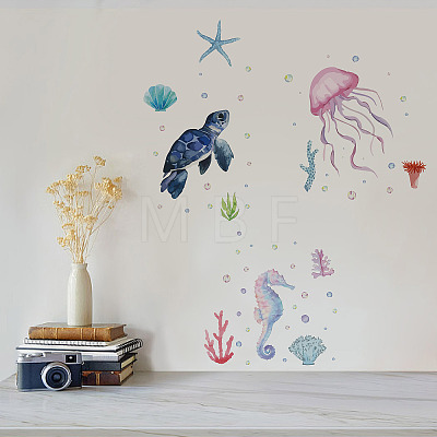 8 Sheets 8 Styles PVC Waterproof Wall Stickers DIY-WH0345-040-1