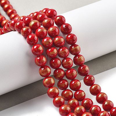 Natural Mashan Jade Beads Strands G-A255-A01-01A-1