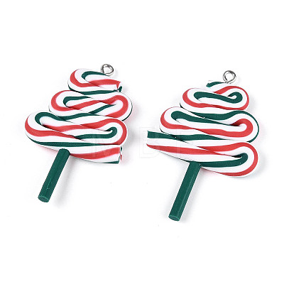Handmade Polymer Clay Pendants CLAY-N013-32A-02-1