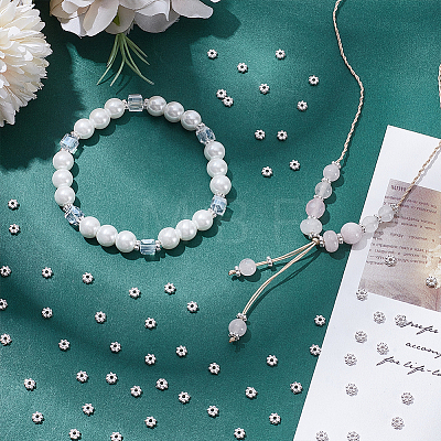 500Pcs Tibetan Style Alloy Daisy Spacer Beads FIND-UN0010-51-1