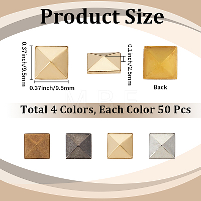 200Pcs Brass Cabochons KK-CY0001-18A-1