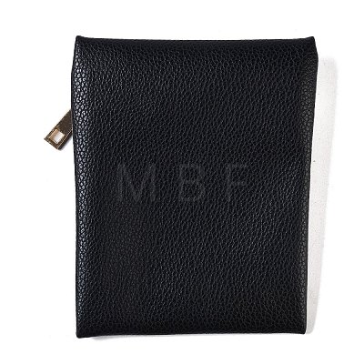 Imitation Leather Jewelry Storage Zipper Bags ABAG-G016-01C-05-1