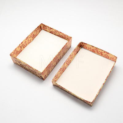 Rectangle Cardboard Jewelry Set Boxes CBOX-S012-02-1